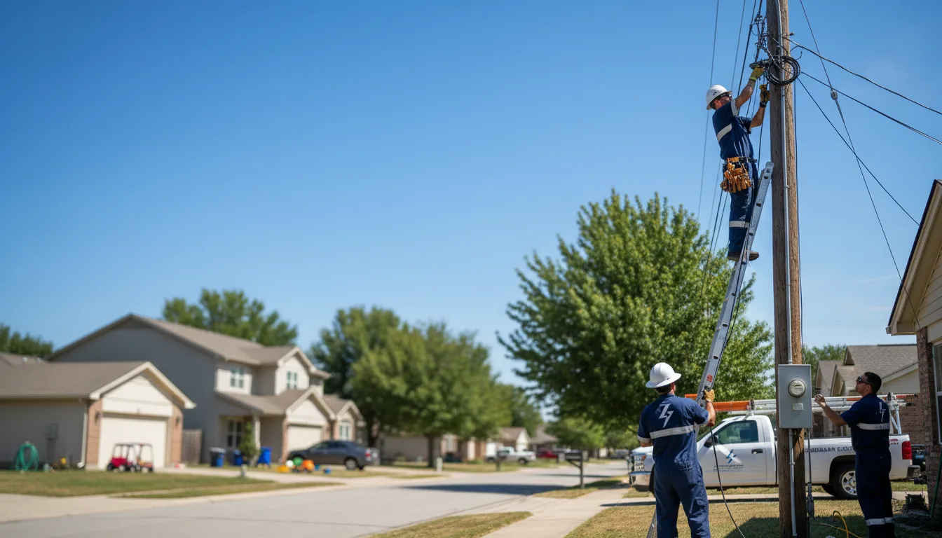 Residential electrician providing installation services in Amonate, VA